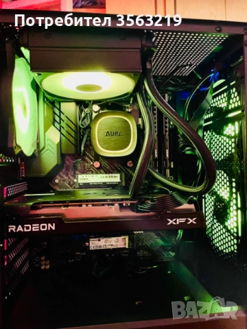 НОВ/гаранция Геймърски компютър – Ryzen 7 5700/RX 6600/16GB/NVMe 1TB, снимка 6 - Геймърски - 52424794