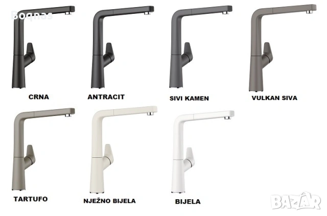 Смесител за баня BLANCO AVONA - цвят вулканично сиво