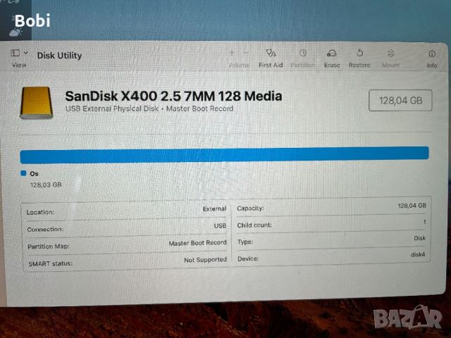 SanDisk X400 2.5 7MM 128GB, снимка 2 - Твърди дискове - 45583050