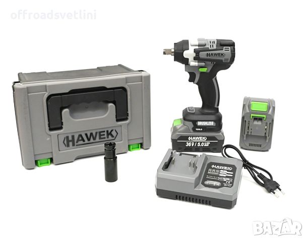 Акумулаторен Гайковерт 36v HAWEK HW-3006, снимка 1 - Винтоверти - 45697049