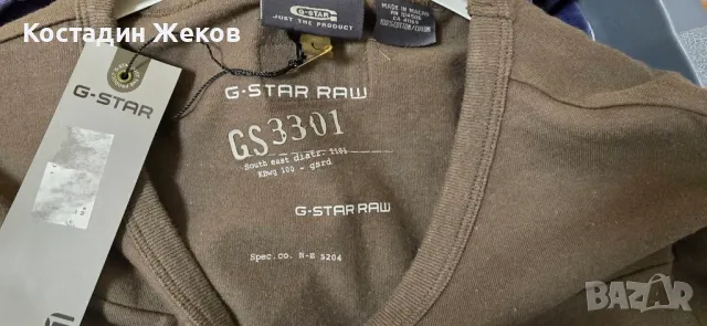 Нова  със етикет.  Много хубава оригинална блузка.  G STAR RAW , снимка 9 - Блузи - 47855003