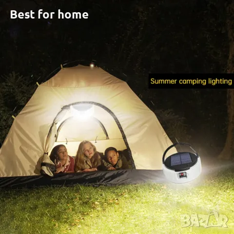  Соларна лампа за къмпинг  KSIJEH, снимка 6 - Соларни лампи - 49723743