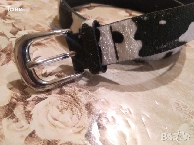 BERSHKA Нов Зебров Дамски Кожен Колан 95см , снимка 11 - Колани - 52656948