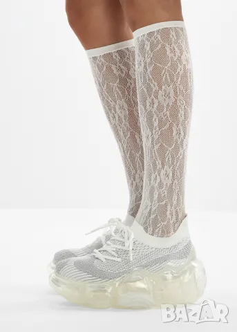 Уникални Редки Маратонки Дамски Дизайнерски Grounds Big Air Bubble Nude Sneakers , снимка 2 - Маратонки - 49969238