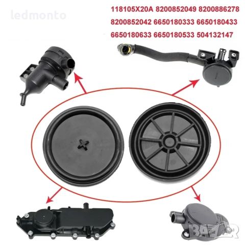  Мембрана за сепаратор на масло за капачка Jeep Cherokee, Dodge, Chrysler 5114348AB, снимка 1