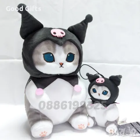 Плюшено Коте Hello Kitty Kuromi Sanrio Melody, Кити плюшена играчка, снимка 3 - Плюшени играчки - 46860866