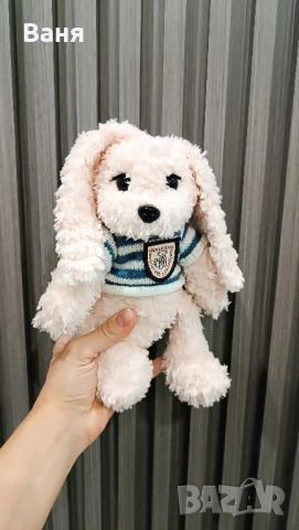 Ръчно плетено зайче, снимка 6 - Плюшени играчки - 52260226