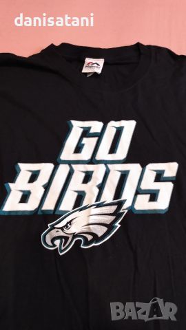 NFL Eagles - Мъжка тениска и дълъг ръкав , снимка 3 - Спортни дрехи, екипи - 45521789