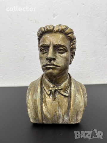 Бронзиран бюст на Васил Левски. №7781, снимка 7 - Антикварни и старинни предмети - 52881374