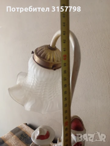 Барокова настолна лампа, снимка 5 - Настолни лампи - 50446643