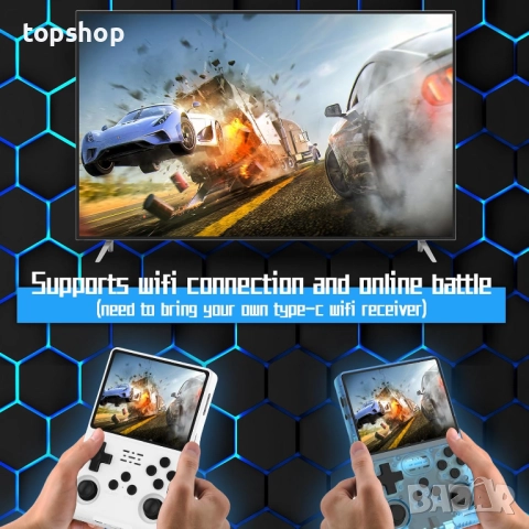 Чисто нова FVBADE[30000 в 1] R40S PRO Ръчна игрова конзола 3.5 инча IPS екран Мини ретро конзола..., снимка 2 - Други игри и конзоли - 52060354