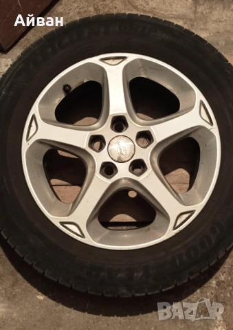 Комплект алуминиеви джанти със гуми, снимка 2 - Гуми и джанти - 53666886