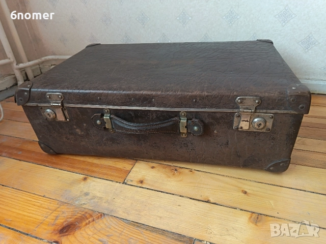 Два стари куфара, ретро, снимка 3 - Антикварни и старинни предмети - 52529136