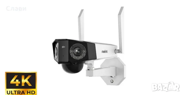 Reolink duo 2 + солар WiFi 4K Панорама , солар/батерия  180 градуса два обектива , снимка 5 - Камери - 49879998