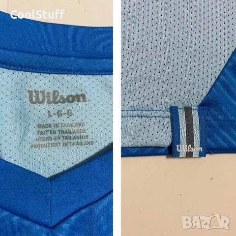 Мъжка Тенис Тениска Wilson Размер L, снимка 3 - Тениски - 53905827