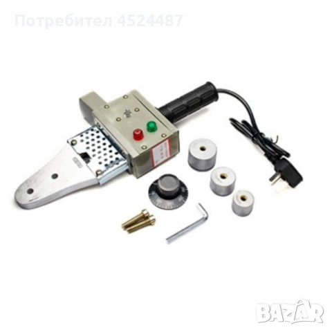 Професионална лепачка за PPR тръби 900W с регулируема температура (50–300°C) – Комплект с куфар, снимка 3 - Други инструменти - 53823097