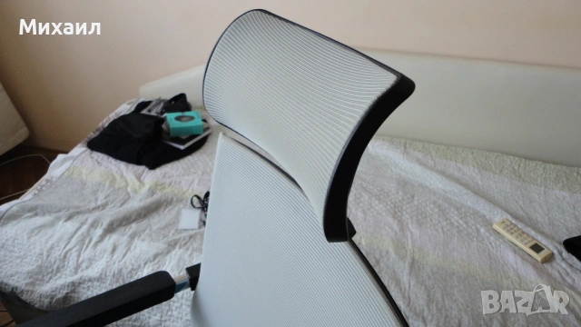 Офис стол Performance Grey/Blue, снимка 3 - Столове - 53838160