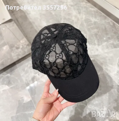 Шапка с козирка Gucci, снимка 2 - Шапки - 46899761