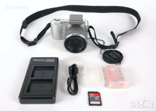 Фотоапарат Sony NEX-C3 + обектив Sony SEL 1855, снимка 1 - Фотоапарати - 45595330