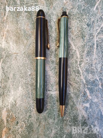 Златна писалка Pelikan Gunther 14k + Пиромолив + Калъфче, снимка 1 - Колекции - 45635337