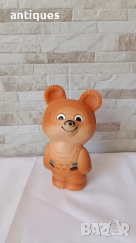 Стара гумена играчка - мечето - Миша - Сделано в СССР, снимка 1