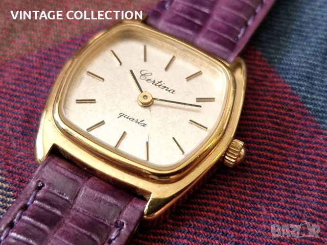 CERTINA швейцарски часовник позлатен дамски КАТО НОВ, снимка 1 - Дамски - 46063964