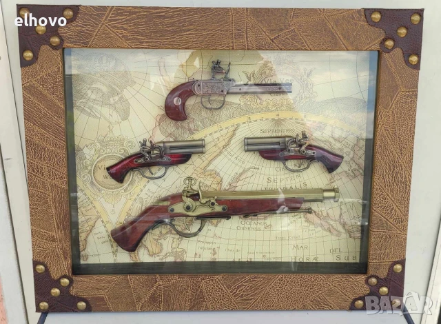 Картина с четири пистолета 3D ефект, снимка 3 - Картини - 50442336