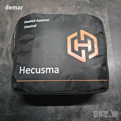 Hecusma Дамски елек с подгряване, батерия 16000mAh 7.4V, капитониран със светлинен дизайн, черен, S, снимка 8 - Елеци - 47753227