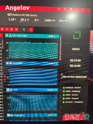 SAPPHIRE RX 580 8GB Профилактирана, снимка 8 - Видеокарти - 54282036