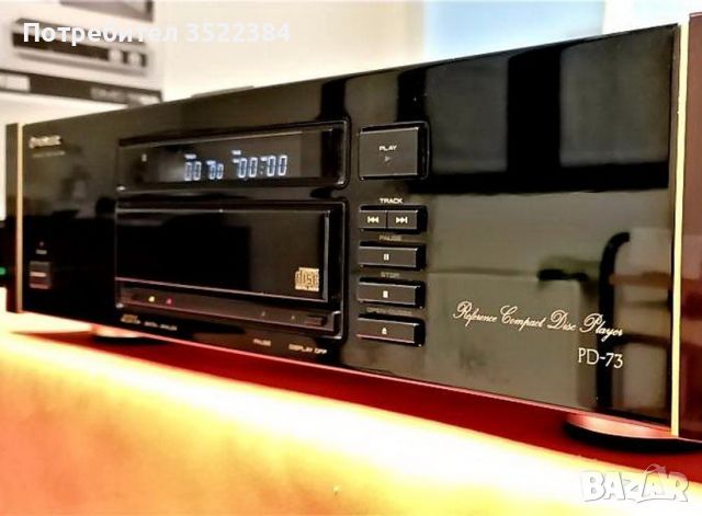 PIONEER PD-73 URUSHI CD PLAYER + REMOTE CONTROL LIKE NEW, снимка 1