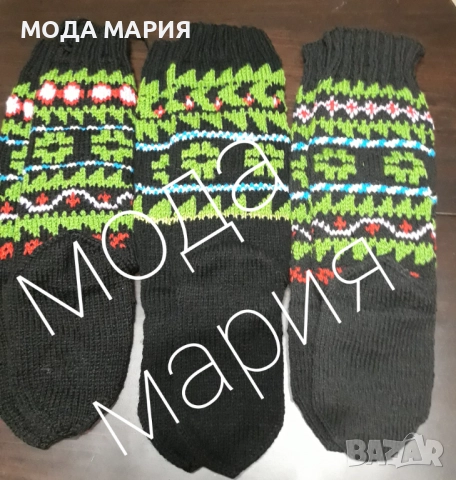 фолклорни ръчно плетени чорапи - мотиви от северна България