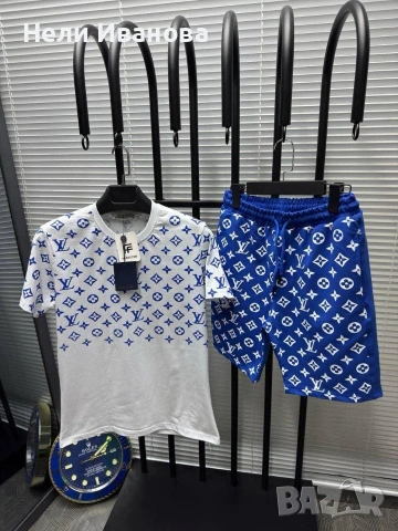 мъжки тениска с къс панталони, снимка 2 - Спортни дрехи, екипи - 53414354