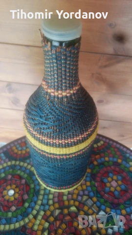 Плетена бутилка., снимка 9 - Антикварни и старинни предмети - 50235877