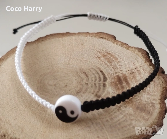 Гривни за двойки,Ин и Ян,ръчно изработени, снимка 2 - Романтични подаръци - 53099425