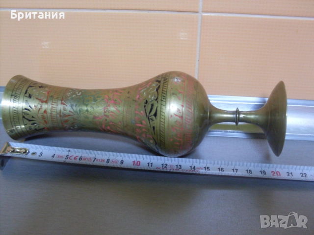 Бронзова ваза с маркировка., снимка 3 - Антикварни и старинни предмети - 52920880