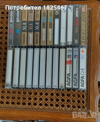 Лот 25 аудио касети хром SONY MAXELL AGFA BASF FUJI, снимка 3 - Аудио касети - 52925376