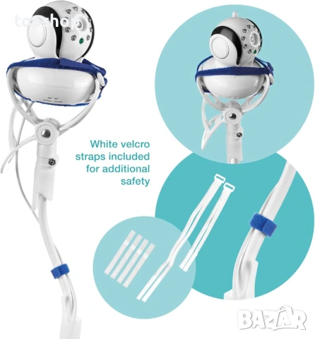 Универсална стойка за бебефон Flexi Twist – Гъвкава, без пробиване , снимка 4 - Бебефони - 53379413