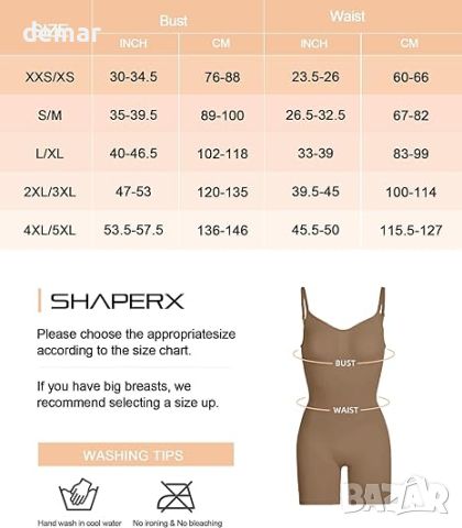 SHAPERX Shapewear за жени, Цяло тяло, една част, снимка 7 - Бельо - 46156724