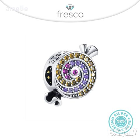 Промо -30%! Талисман Fresca по модел Пандора сребро 925 Pandora Sweet Candy Charm. Колекция Amélie, снимка 1