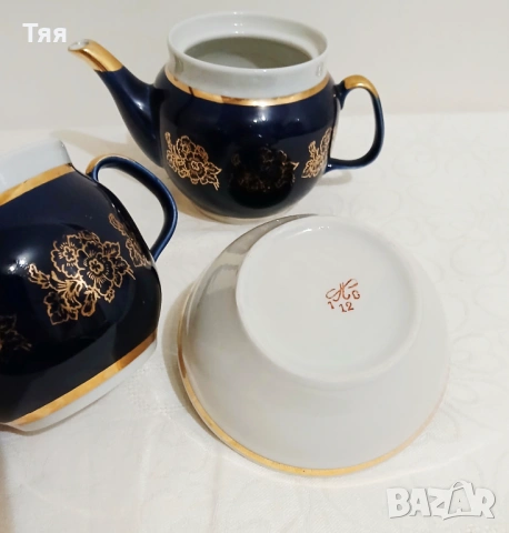 Руски порцеланов сервиз за чай , снимка 5 - Сервизи - 53159055
