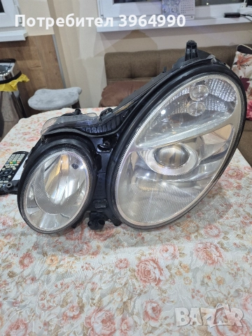 Кристален Оригинален КСЕНОНОВ ляв фар HELLA за Мерцедес Еклас W211 
