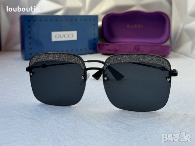 GUCCI с лого дамски слънчеви очила квадратни УВ 400, снимка 3 - Слънчеви и диоптрични очила - 45197840