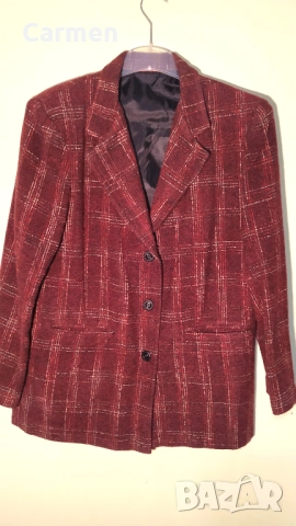 Червено българско сако, снимка 11 - Сака - 52429778