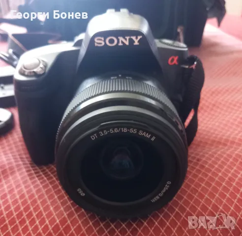 Sony A390+Sony sam18-55, снимка 1 - Фотоапарати - 46849174