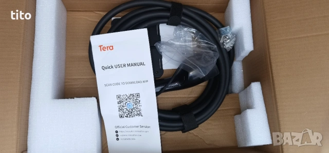 НОВА Зарядна станция за електрическа кола електромобил. Tera, 32A Тип 2 22kW или 11kW 400V, снимка 12 - Аксесоари и консумативи - 53473300