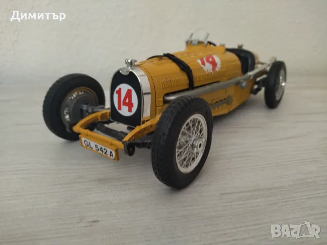 Метална количка  BUGATTI TYPE 59 1934  1/18 !!!, снимка 1 - Колекции - 47542566