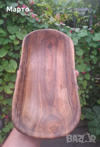 Ръчно изработена купа от орех с уникална форма, снимка 2 - Аксесоари за кухня - 51567647
