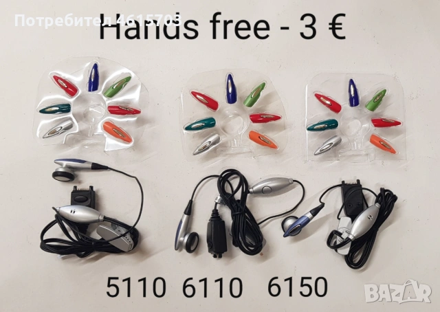 Hands free за SonyEricsson T28,Samsung D500,Nokia 8210,8310,1100,Sagem,LG,Panasonic,Nokia 5110,3310, снимка 9 - Слушалки, hands-free - 52155711