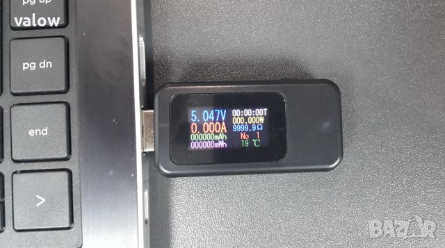 USB тестер ( волтметър , амперметър ) за проверка на зарядни устройства и USB портове, снимка 2 - Други - 11332186