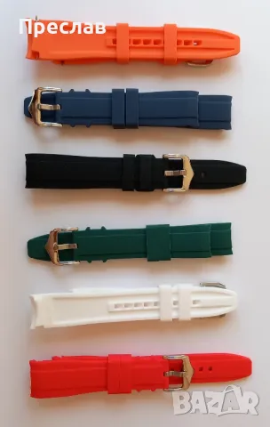 Силиконови каишки за часовници , снимка 4 - Каишки за часовници - 47621740